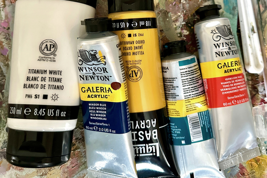 Color palette and painting process by art painter Teri Stephens