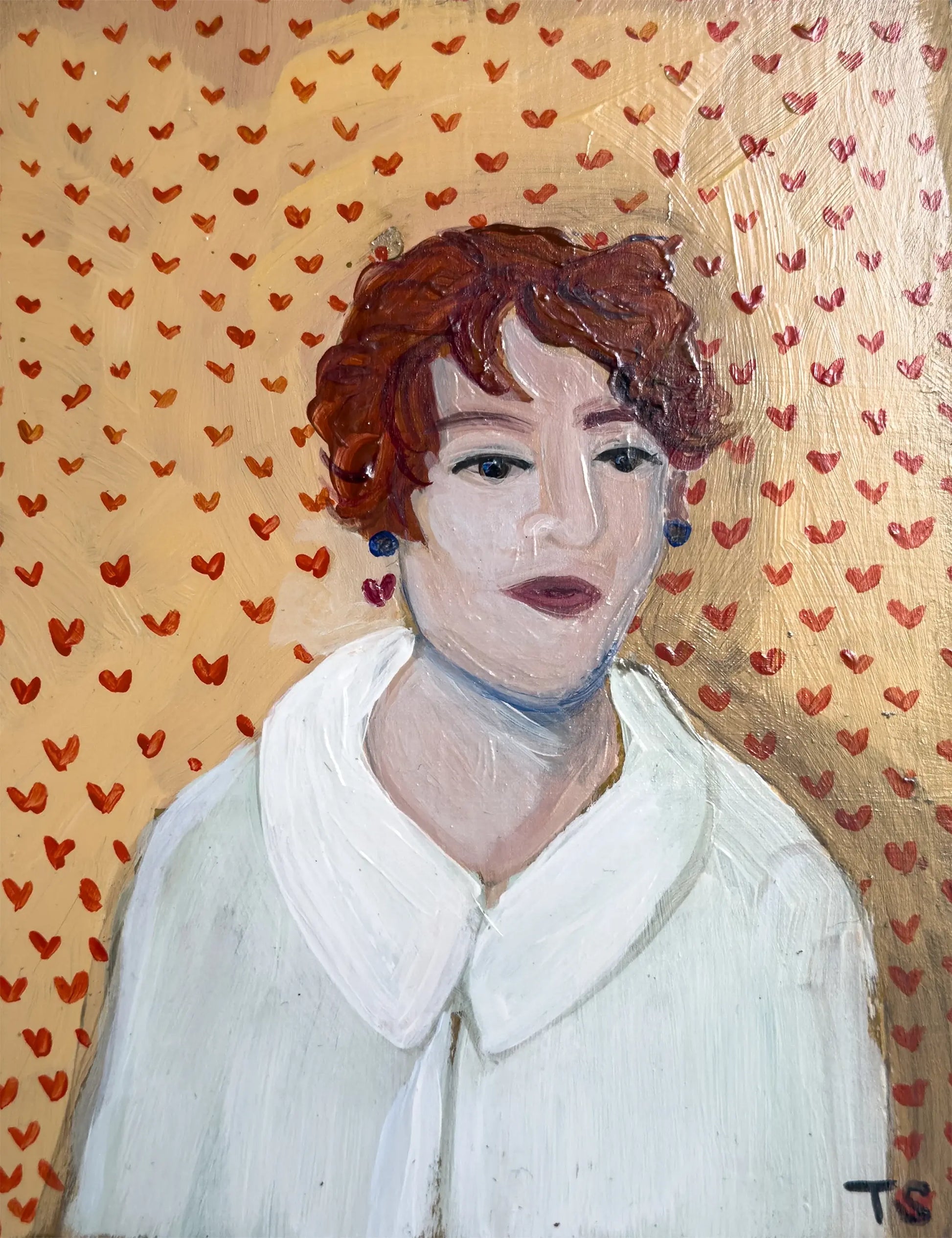 Original Artwork - Clementine - Whimsical Portrait Series - Artist Teri Stephens
