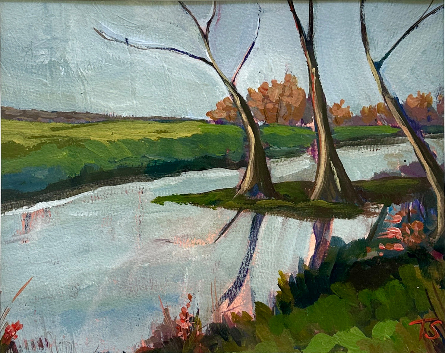 Duck - original landscape artwork by Tennessee Artist Teri Stephens, inspired by the Duck River inside Henry Horton State Park