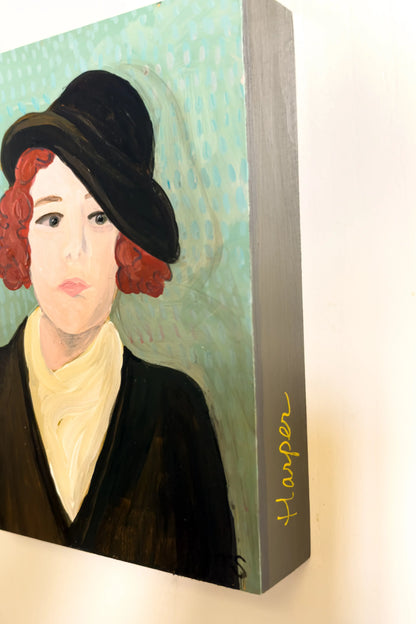 Harper - whimsical portrait art by artist Teri Stephens