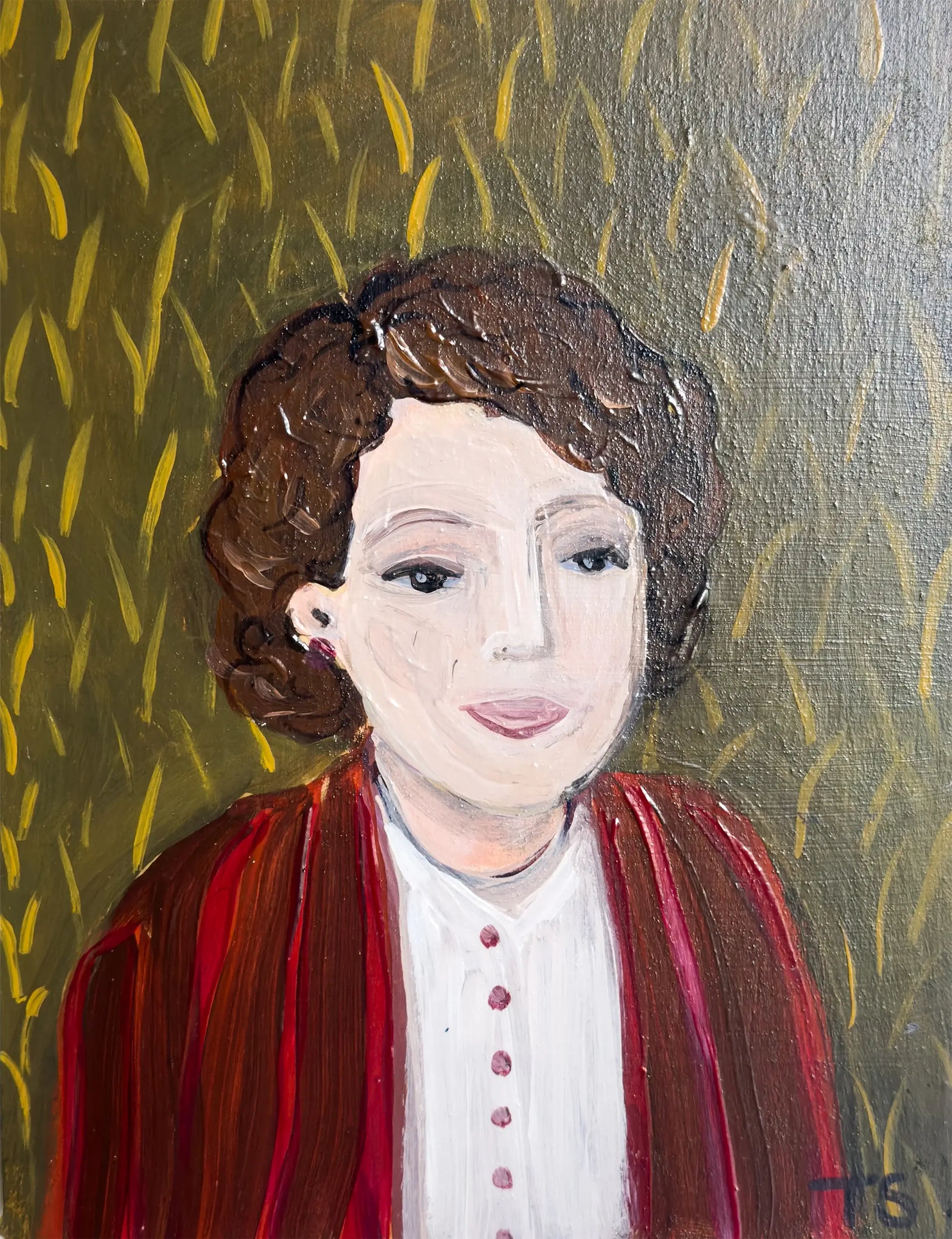 "Harriet" - whimsical portrait by artist Teri Stephens