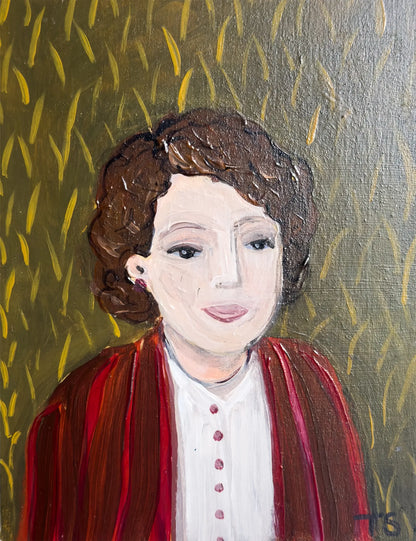 "Harriet" - whimsical portrait by artist Teri Stephens