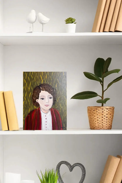 Harriet is No. 4 of 16 in the Whimsical Portrait Series by Teri Stephens Art.
