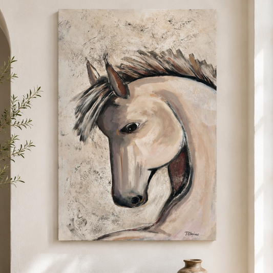 Mare - original horse painting on canvas by Tennessee artist Teri Stephens - 24 x 36