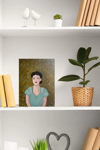 Nadine is No. 13 of 16 in the Whimsical Portrait Series by Teri Stephens Art.