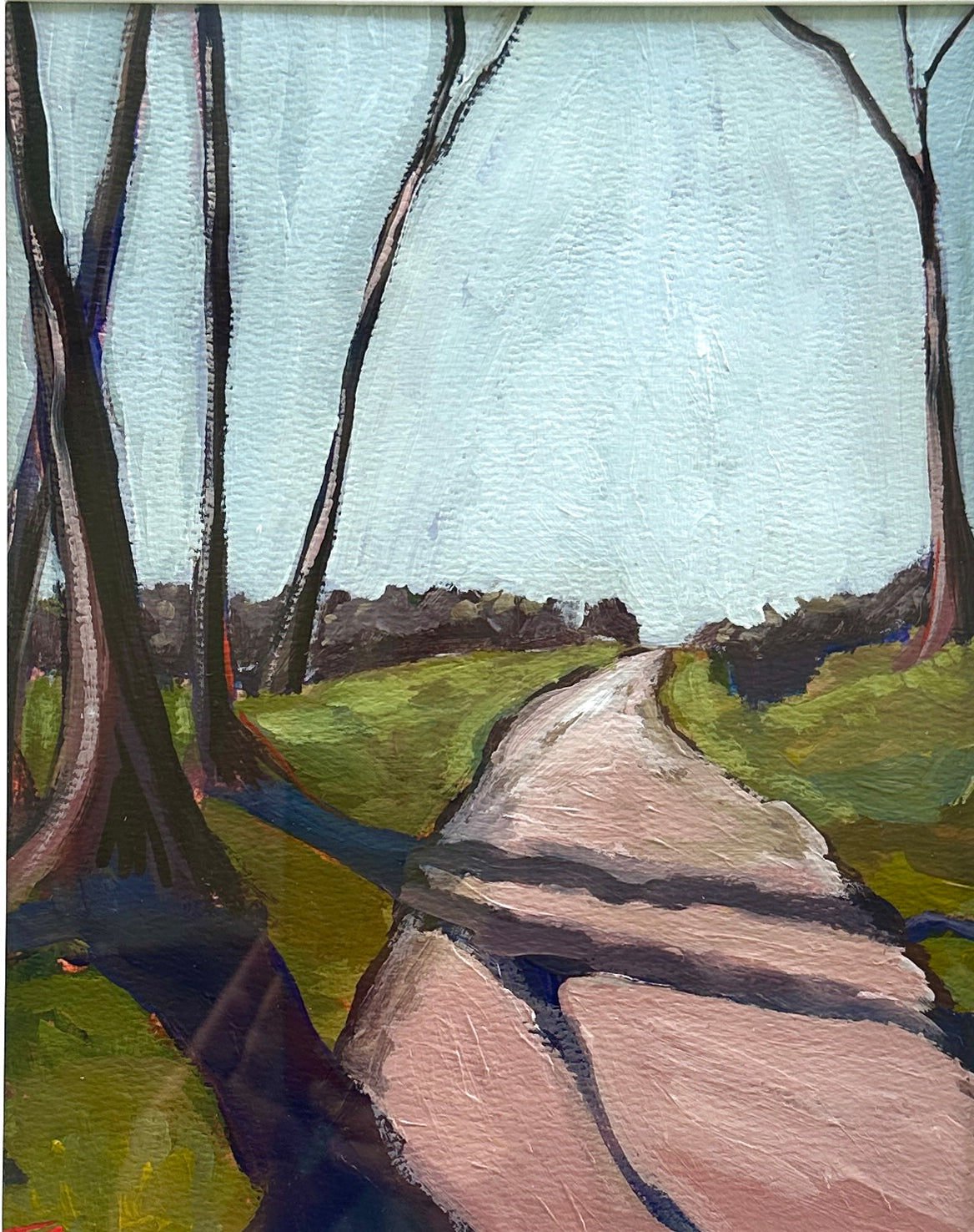 Passing - original landscape artwork by Tennessee Artist Teri Stephens, inspired by nature trails inside Henry Horton State Park