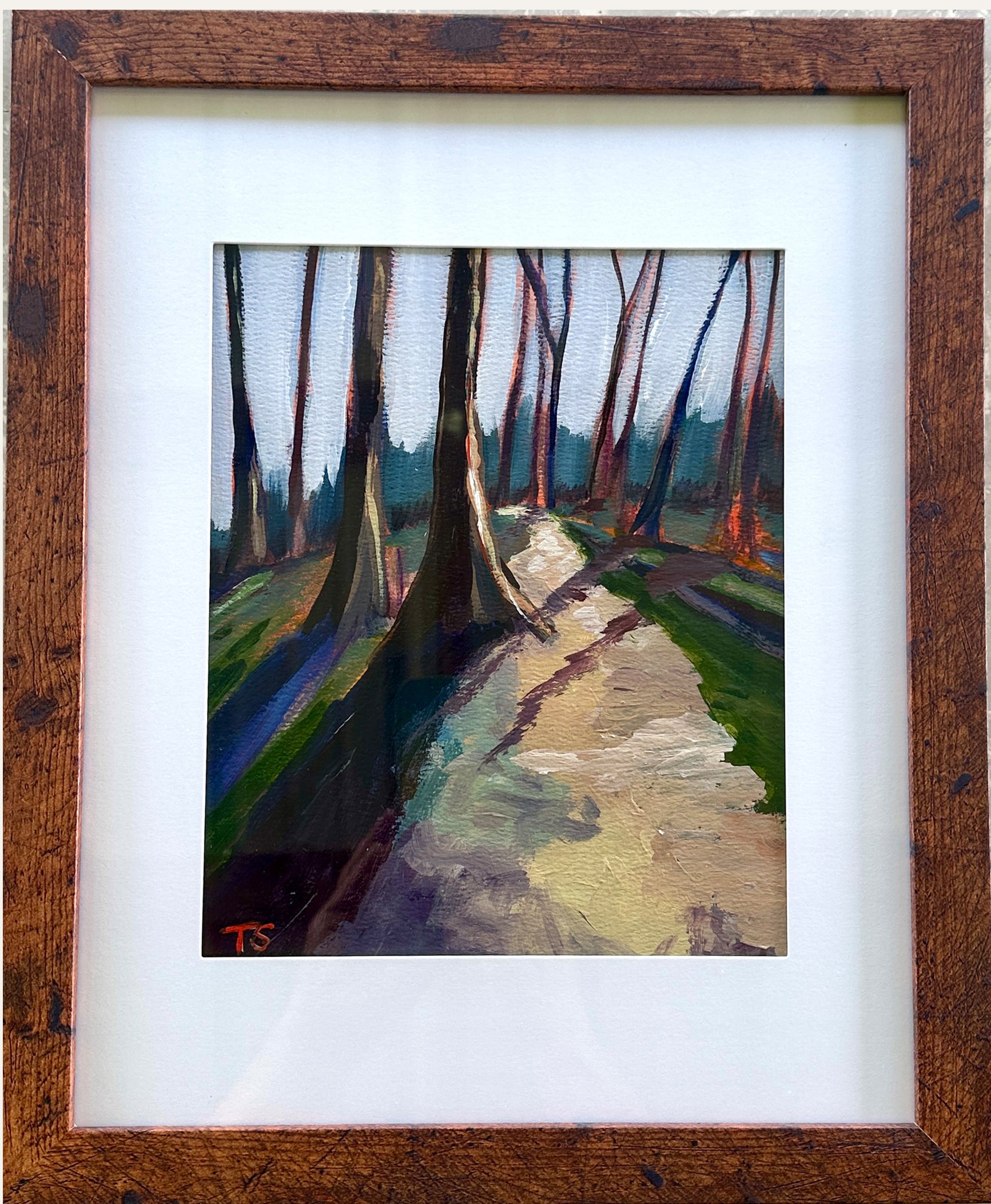 Shadow - original landscape artwork by Tennessee Artist Teri Stephens, inspired by nature trails inside Henry Horton State Park