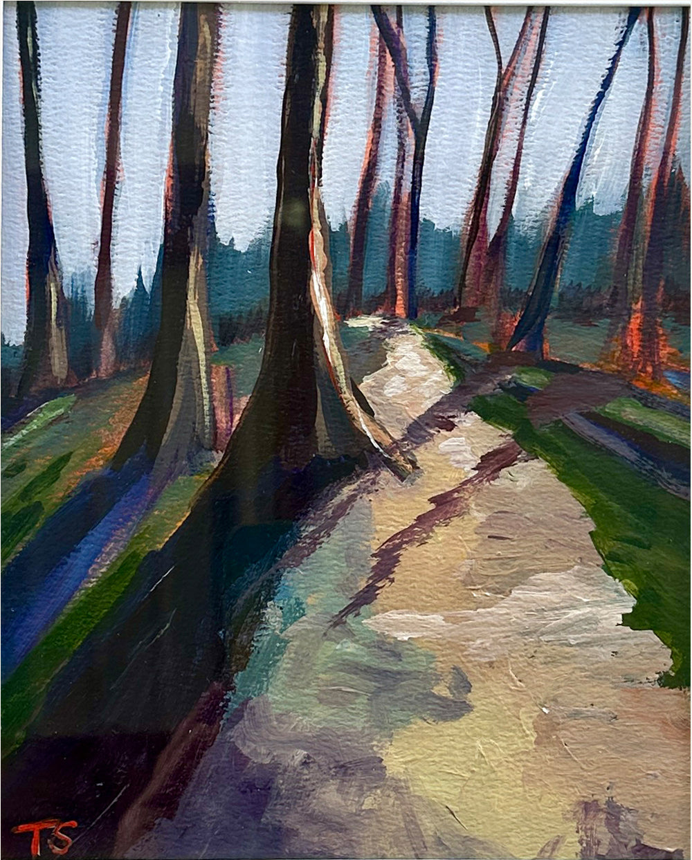 Sbadow - original landscape artwork by Tennessee Artist Teri Stephens, inspired by nature trails inside Henry Horton State Park