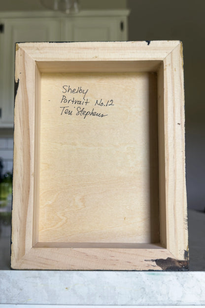 artist signature on back of original painting