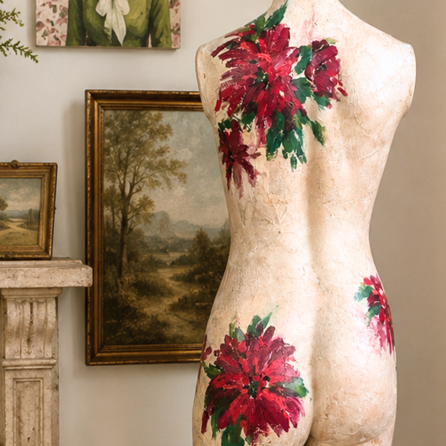 Trudy - Original mixed media mannequin art by Tennessee artist Teri Stephens
