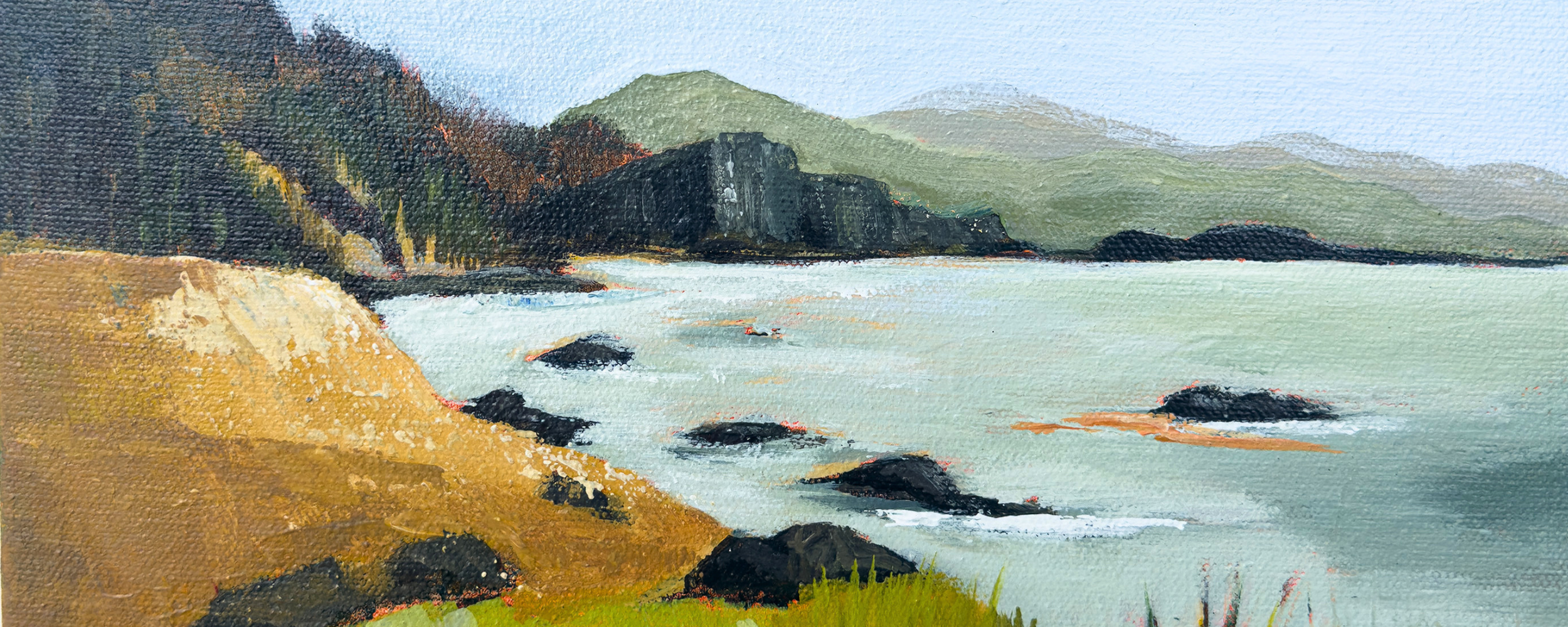 crop section of headland Teri Stephens Art